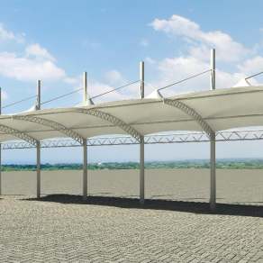 现代车棚3D模型下载